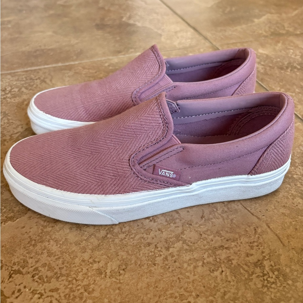 Vans Pink Slip-On Shoes